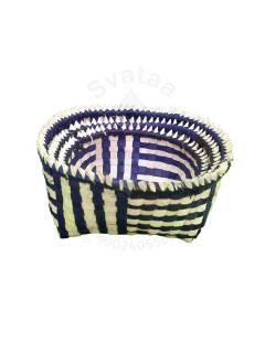 Organizers&nbsp;- Chettinad Kottan - Stacked Spike Kottan, Navy Blue - Geographical Indexed
