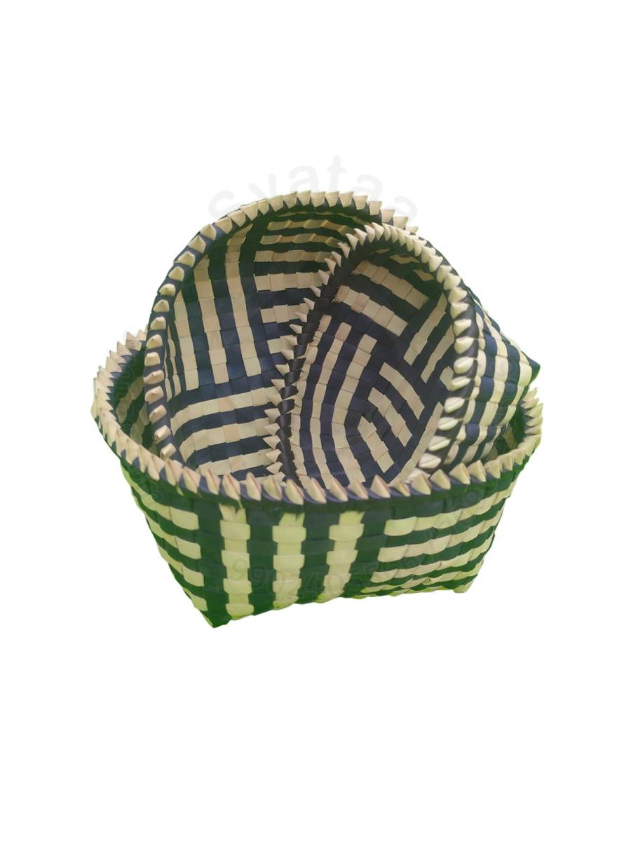 Organizers&nbsp;- Chettinad Kottan - Stacked Spike Kottan, Black - Geographical Indexed
