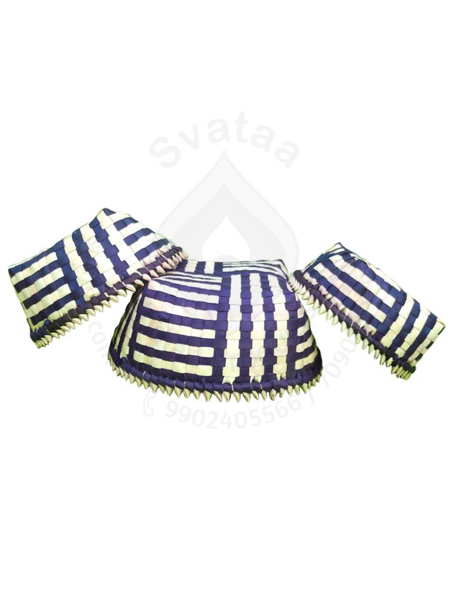 Organizers&nbsp;- Chettinad Kottan - Stacked Spike Kottan, Navy Blue - Geographical Indexed
