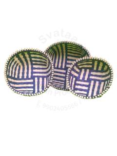 Organizers&nbsp;- Chettinad Kottan - Stacked Spike Kottan, Navy Blue - Geographical Indexed
