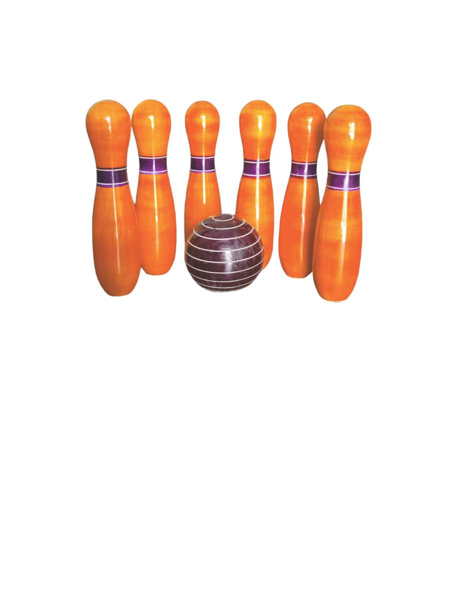 Game - Wooden Bowling Play Set