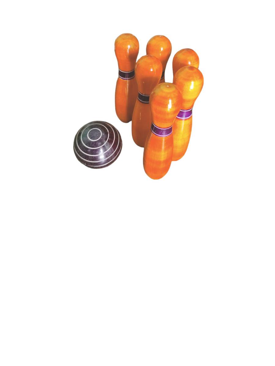 Game - Wooden Bowling Play Set