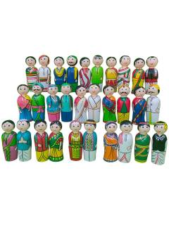 Regional Couple Dolls - States & UTs - set of 15 - (set 1)
