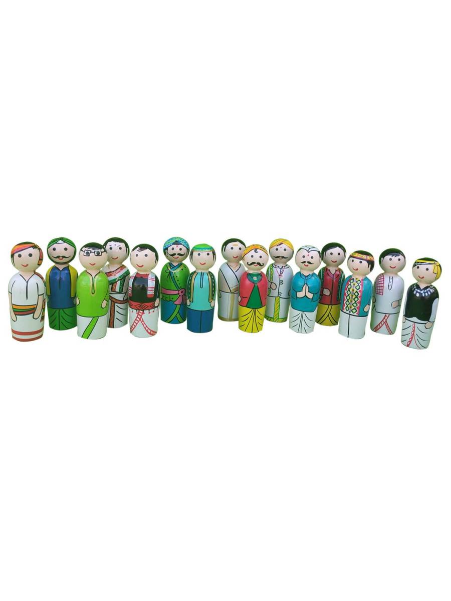 Regional Couple Dolls - States & UTs - set of 15 - (set 1)