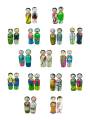 Regional Couple Dolls - States & UTs - set of 36
