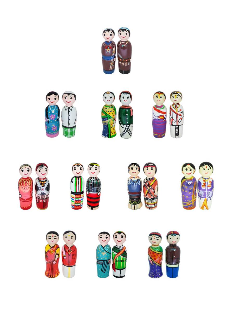 Regional Couple Dolls - States & UTs - set of 36