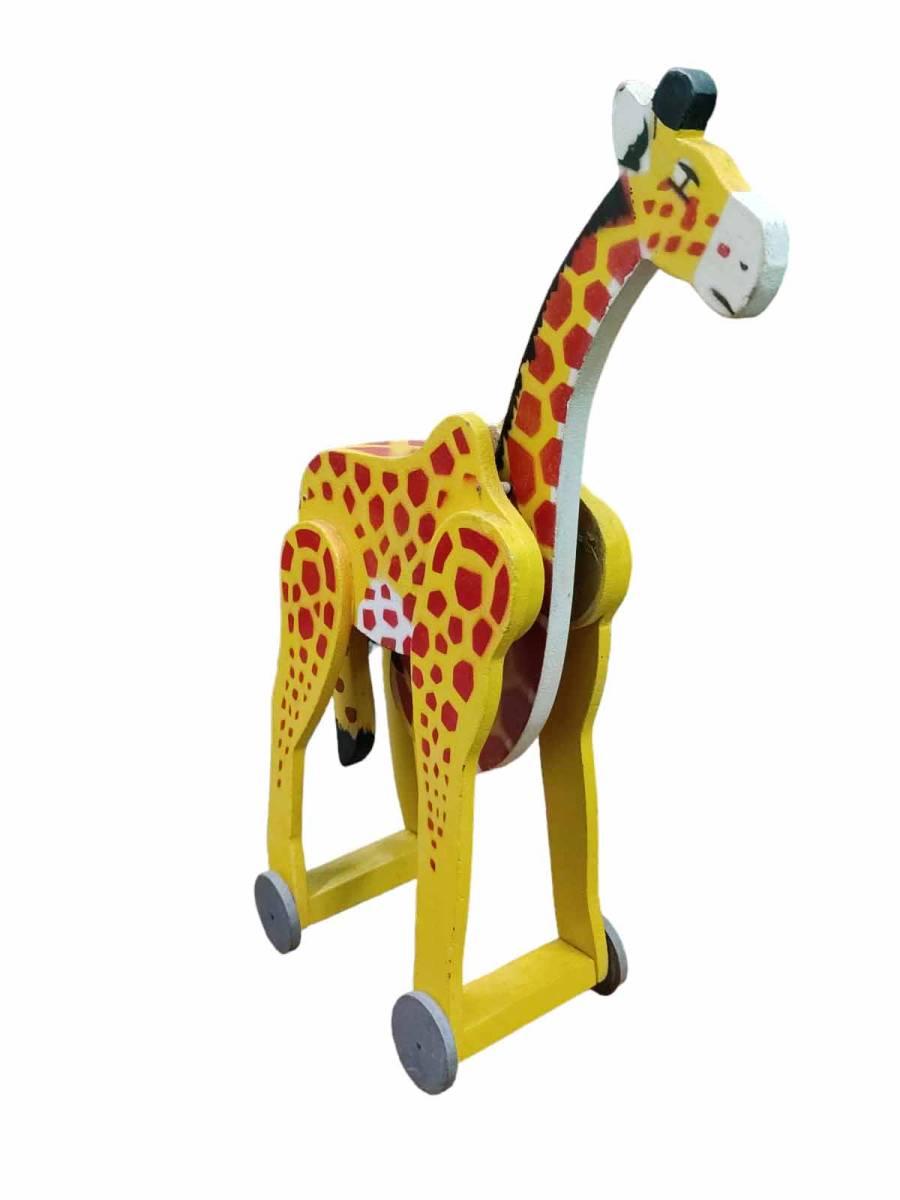 Toy - Wooden Moving Giraffe Toy - Wooden Moving Giraffe