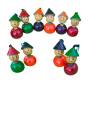 Keychain - Cone Cap Joker - Set of 10 - Assorted Color Keychain - Cone Cap Joker - Set of 10 - Assorted Color