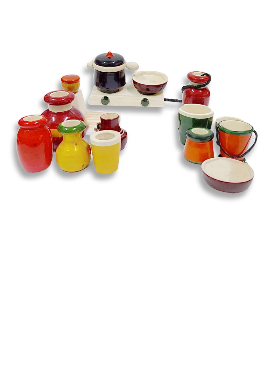Toy - Wooden Kitchen Set - Multicolor - Traditional Games