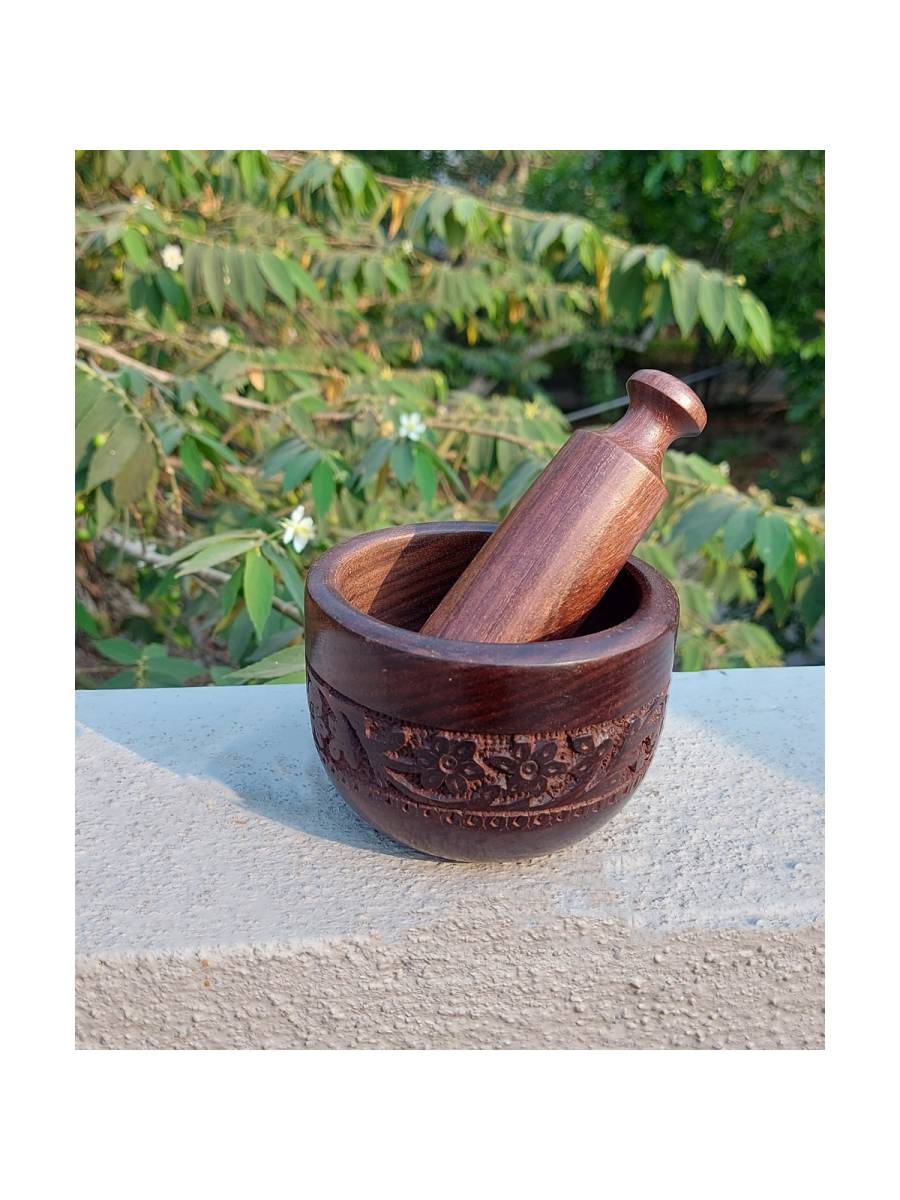 Kids - Kitchen Tool Mortar And Pestle Set - Pounder Tool - Kutani Kids - Kitchen Tool Mortar And Pestle Set - Pounder Tool - Kutani