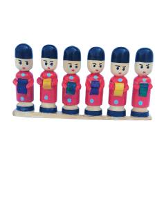 Handcrafted Wooden Police Band Set - Channapatna Toys - Geographical Indexed