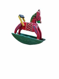 Toy - Miniature Wooden Rocking Horse Toy - Miniature Wooden Rocking Horse