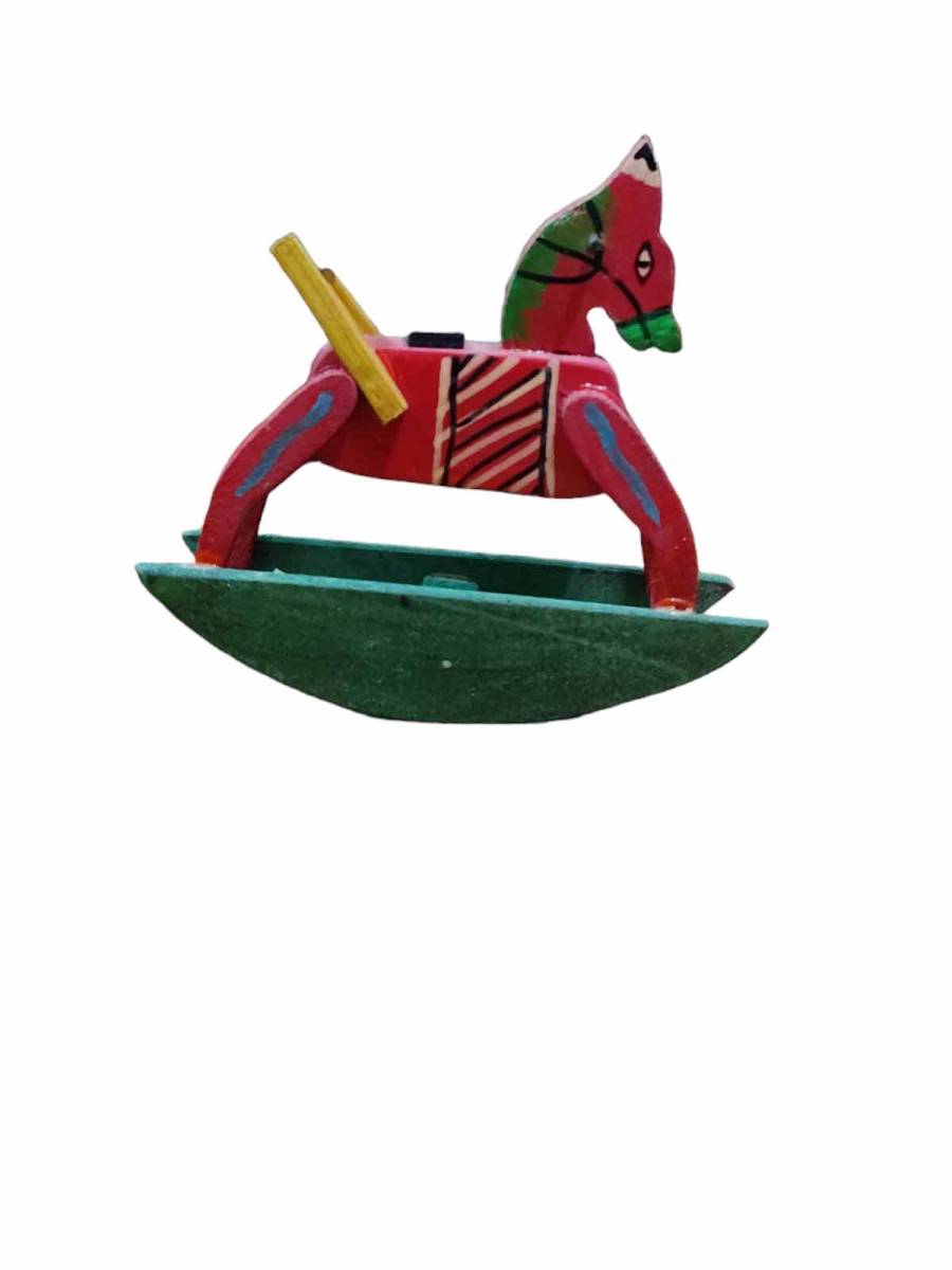 Toy - Miniature Wooden Rocking Horse