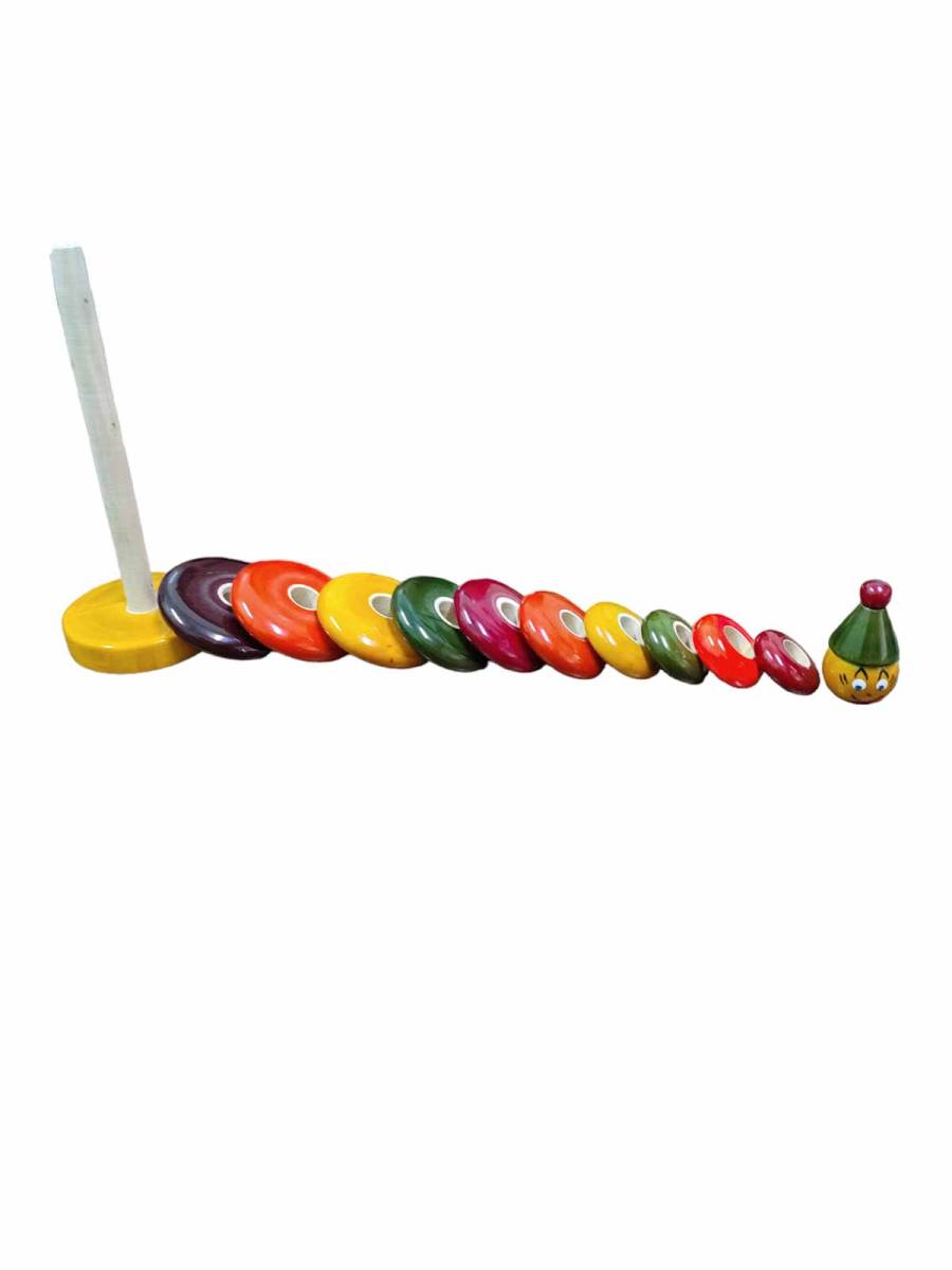 Kids - Wooden Stacking Rings - Joker Kids - Wooden Stacking Rings - Joker