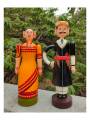 Pair Doll - Traditional Indian Couple - 9.5 inch - Yellow Pair Doll - Traditional Indian Couple - 9.5 inch - Yellow