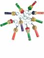Keychain - Whistle - Set of 10 - Assorted Color