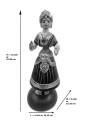 Tanjavur Dancing Doll : 11 Inch, Yellow-Orange-Dark Blue - Geographical Indexed