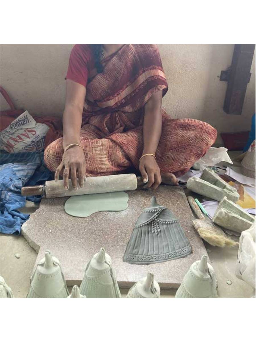 Tanjavur Raja Rani Doll - Roly Poly Doll Pair - Geographical Indexed