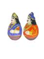 Tanjavur Raja Rani Doll - Roly Poly Doll Pair - Geographical Indexed