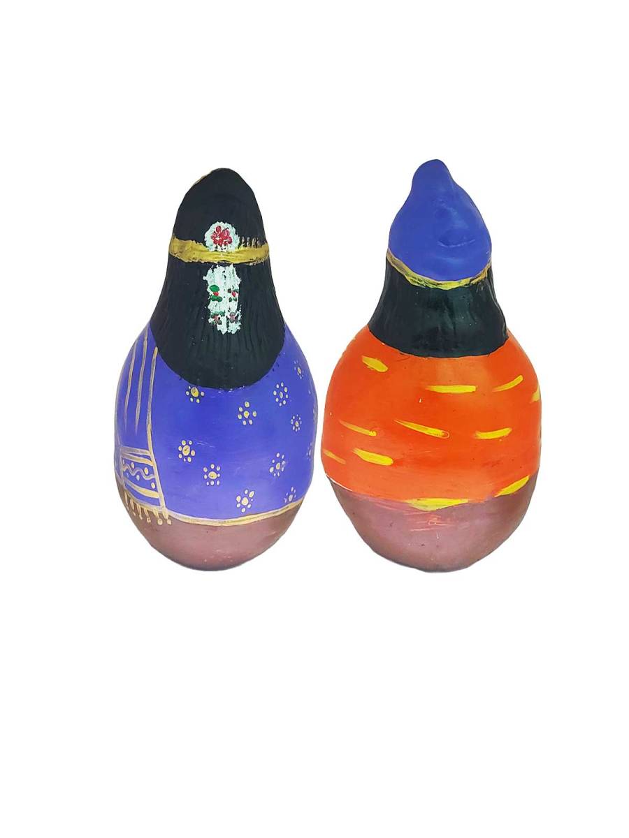 Tanjavur Raja Rani Doll - Roly Poly Doll Pair - Geographical Indexed