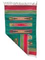 Warangal Durry - 2x3 Feet - Green-Red - Geographical Indexed