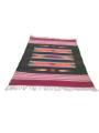 Warangal Durry - 2x3 Feet - Maroon-Black - Geographical Indexed Warangal Durry - 2x3 Feet - Maroon-Black - Geographical Indexed