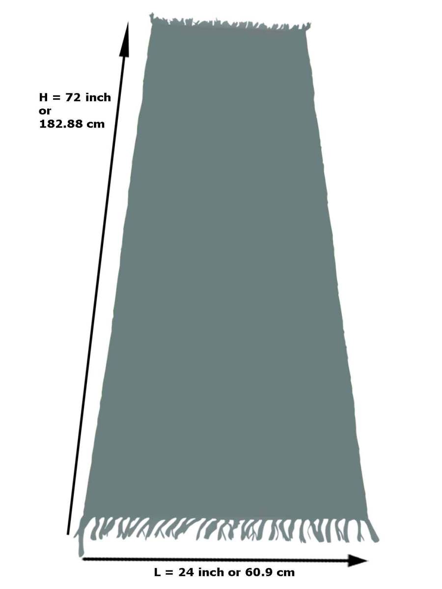 Warangal Durry - 2x6 Feet - Maroon-White - Geographical Indexed