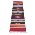 Warangal Durry - 2x6 Feet - Black-Red - Geographical Indexed
