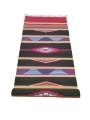 Warangal Durry - 2x6 Feet - Black-Red - Geographical Indexed
