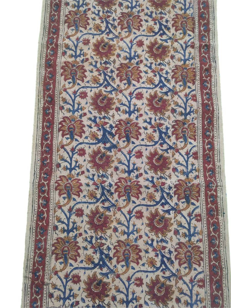 Warangal Durry - 2x6 Feet - Kalamkari Design - Geographical Indexed