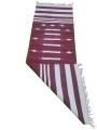 Warangal Durry - 2x6 Feet - Maroon-White - Geographical Indexed