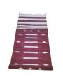 Warangal Durry - 2x6 Feet - Maroon-White - Geographical Indexed