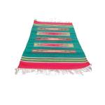 Warangal Durry - 2x3 Feet - Green-Red - Geographical Indexed
