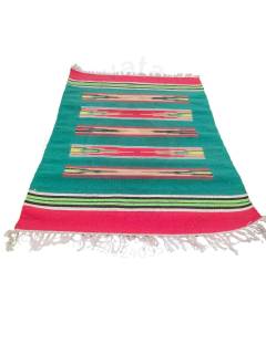 Warangal Durry - 2x3 Feet - Green-Red - Geographical Indexed
