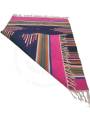 Warangal Durry - 2x3 Feet - Navy Blue-Pink - Geographical Indexed
