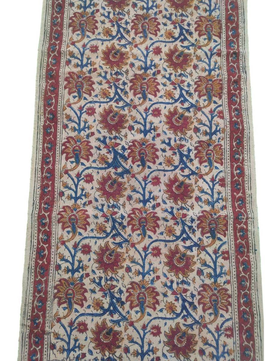 Warangal Durry - 2x6 Feet - Kalamkari Design - Geographical Indexed
