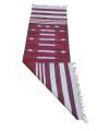 Warangal Durry - 2x6 Feet - Maroon-White - Geographical Indexed

