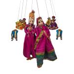 Rajasthani Kathputli, Dark Pink Combo - Geographical Indexed