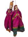Rajasthani Kathputli, Dark Pink Combo - Geographical Indexed