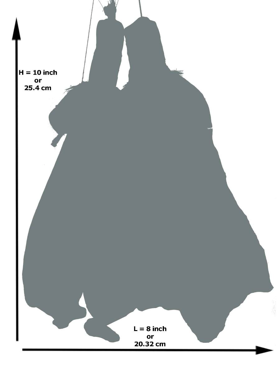 Rajasthani Kathputli, Dark Pink Combo - Geographical Indexed