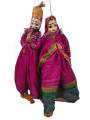 Rajasthani Kathputli, Dark Pink Combo - Geographical Indexed
