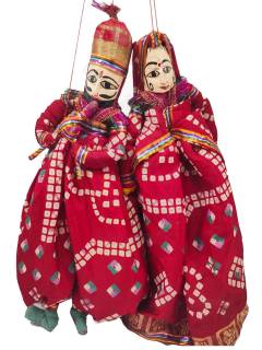 Rajasthani Kathputli, Maroon Combo - Geographical Indexed
