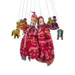 Rajasthani Kathputli, Maroon Combo - Geographical Indexed
