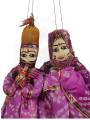 Rajasthani Kathputli, Purple Pink Combo - Geographical Indexed
