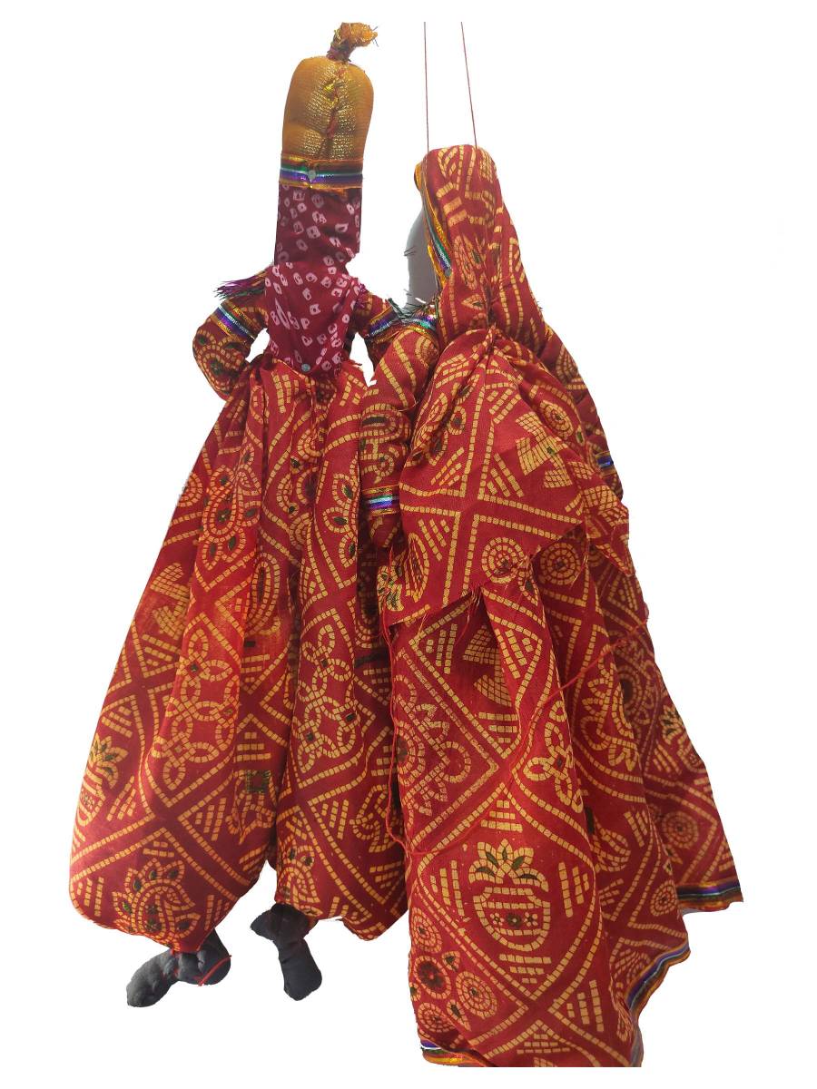 Rajasthani Kathputli, Red Combo - Geographical Indexed