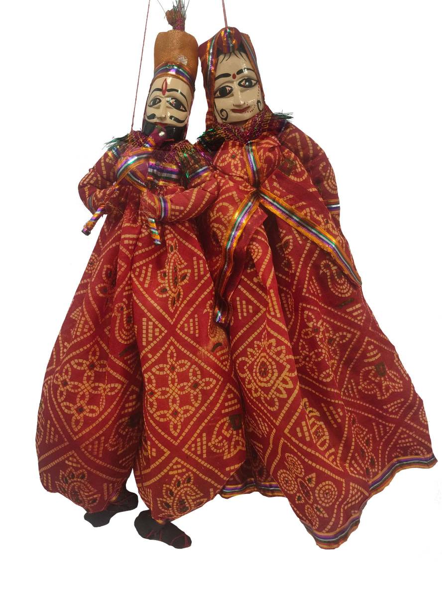Rajasthani Kathputli, Red Combo - Geographical Indexed