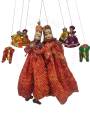 Rajasthani Kathputli, Red Combo - Geographical Indexed

