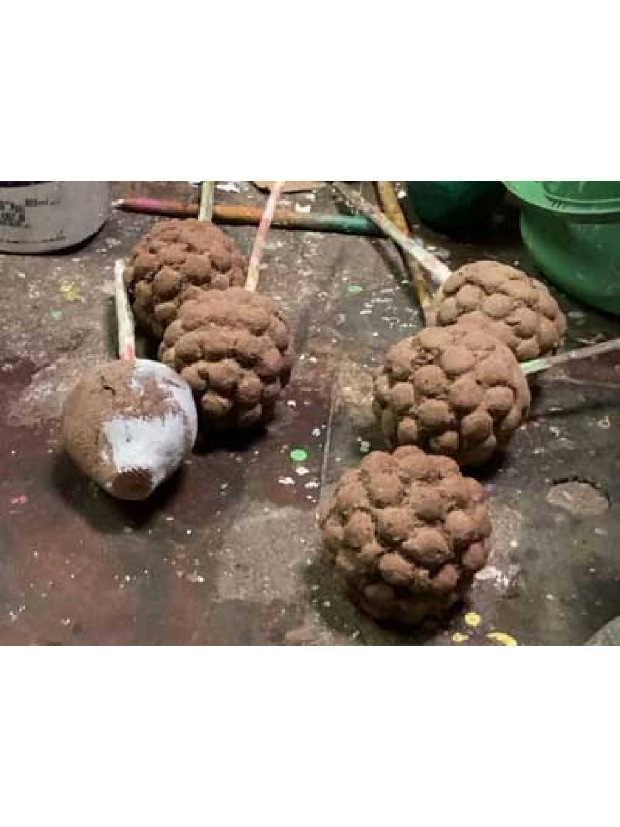 Kinnala Arts - Festive Decor - Wooden Fruits with Octagonal  Tray - Geographical Indexed