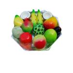 Kinnala Arts - Festive Decor - Wooden Fruits with Octagonal  Tray - Geographical Indexed