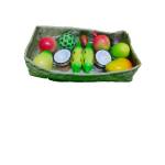 Kinnala Arts - Festive Decor - Wooden Fruits Basket - Geographical Indexed